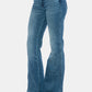 Judy Blue Full Size Tummy Control Cut Hem Flare Jeans