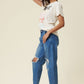 Distressed Slouchy Jean