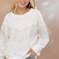 Rhinestone Fringe Pullover Top