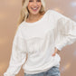 Rhinestone Fringe Pullover Top