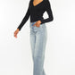 High Rise Slim Wide Leg