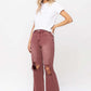 90's Vintage High Rise Crop Flare Jeans