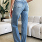 Judy Blue Full Size High Waist Wide Leg Jeans