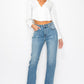 TUMMY CONTROL HIGH RISE STRAIGHT JEANS