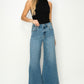 HIGH RISE CROP PALAZZO JEANS