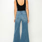 HIGH RISE CROP PALAZZO JEANS