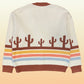 Desert retro stripe cardigan