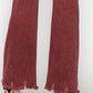 TUMMY CONTROL BURGUNDY HIGH RISE FLARE JEANS