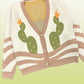 Desert cactus cardigan