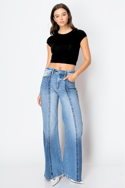 TUMMY CONTROL 90'S VINTAGE HIGH RISE WIDE JEANS