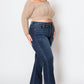 PLUS CORSET HIGH RISE DOUBLE WAIST BOOTCUT JEANS