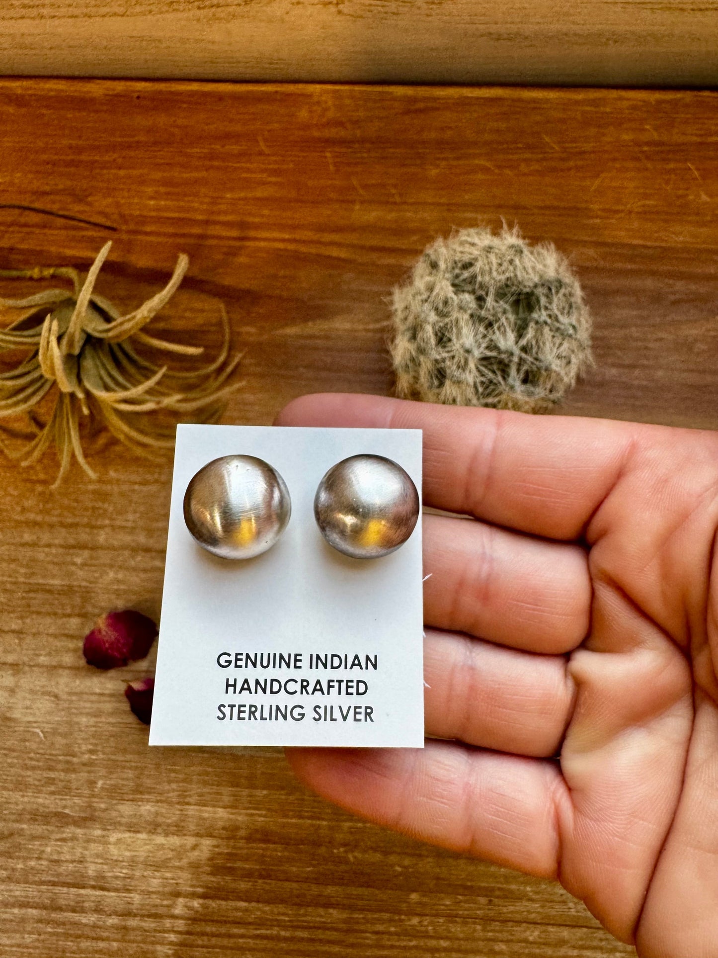 20 mm Sterling silver pearls stud earrings