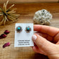 flower Stud earrings with turquoise