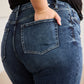 RFM Full Size Tummy Control High Waist Raw Hem Jeans