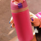 Strawberry Pink Insulated Stainless Steel Water Bottle