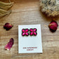 Flower Stud Pink Opal Earrings