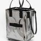 Silvery Foldable Rolling Large Shopping Tote Bag