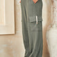 Hailey & Co Textured Rib Cargo Pants