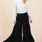 Mittoshop Tier Detail Smocked Elastic Waist Wide Leg Pants