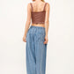 And The Why Elastic Back Pleated Baggy Jeans