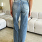 Judy Blue Full Size High Waist Wide Leg Jeans