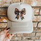 Camo Bow Hat - Tan