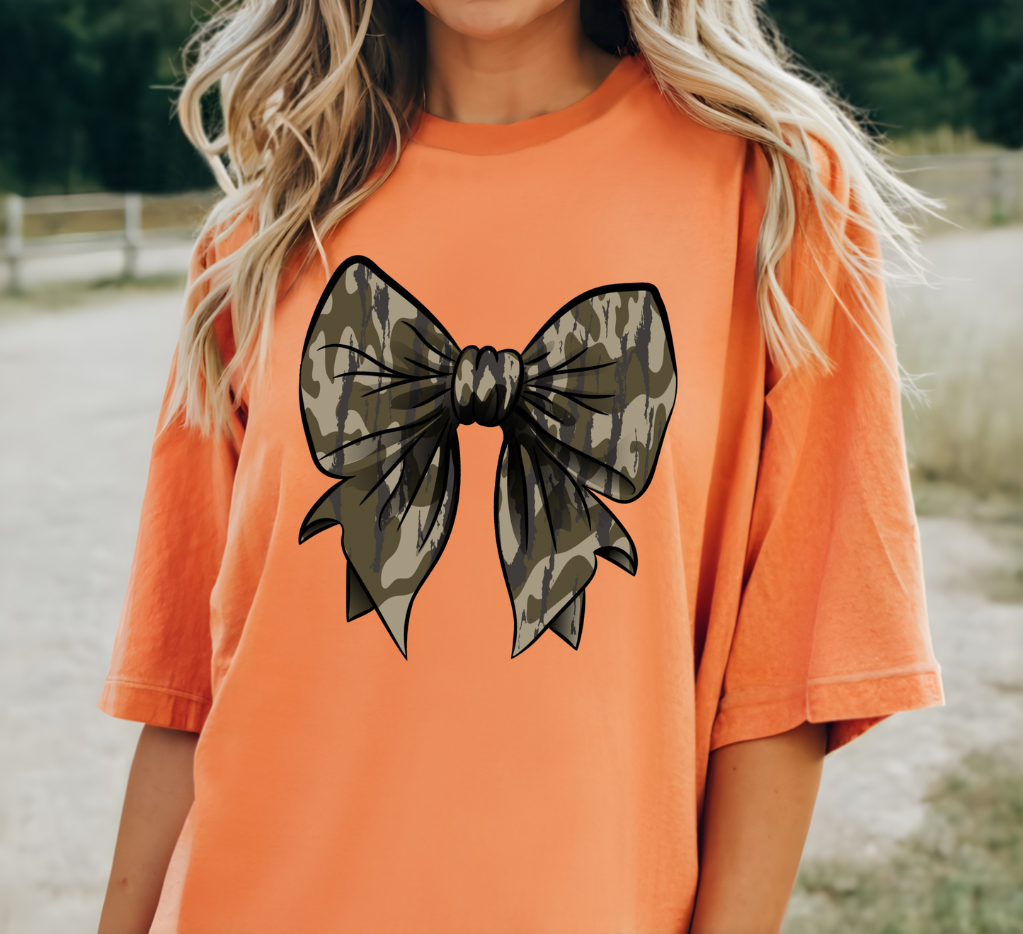 Camo Bow tee