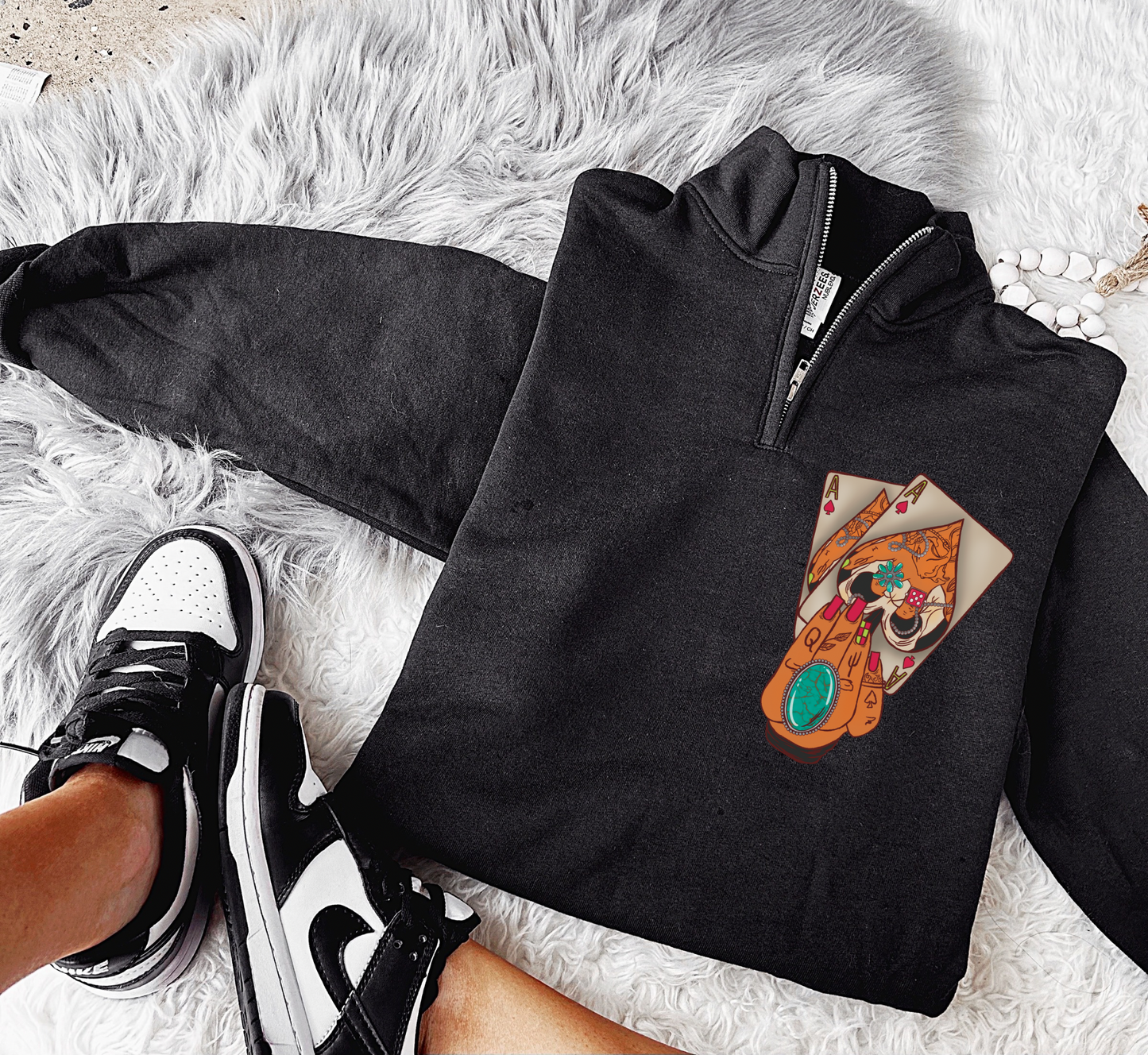 Play the Cards Quarter Zip