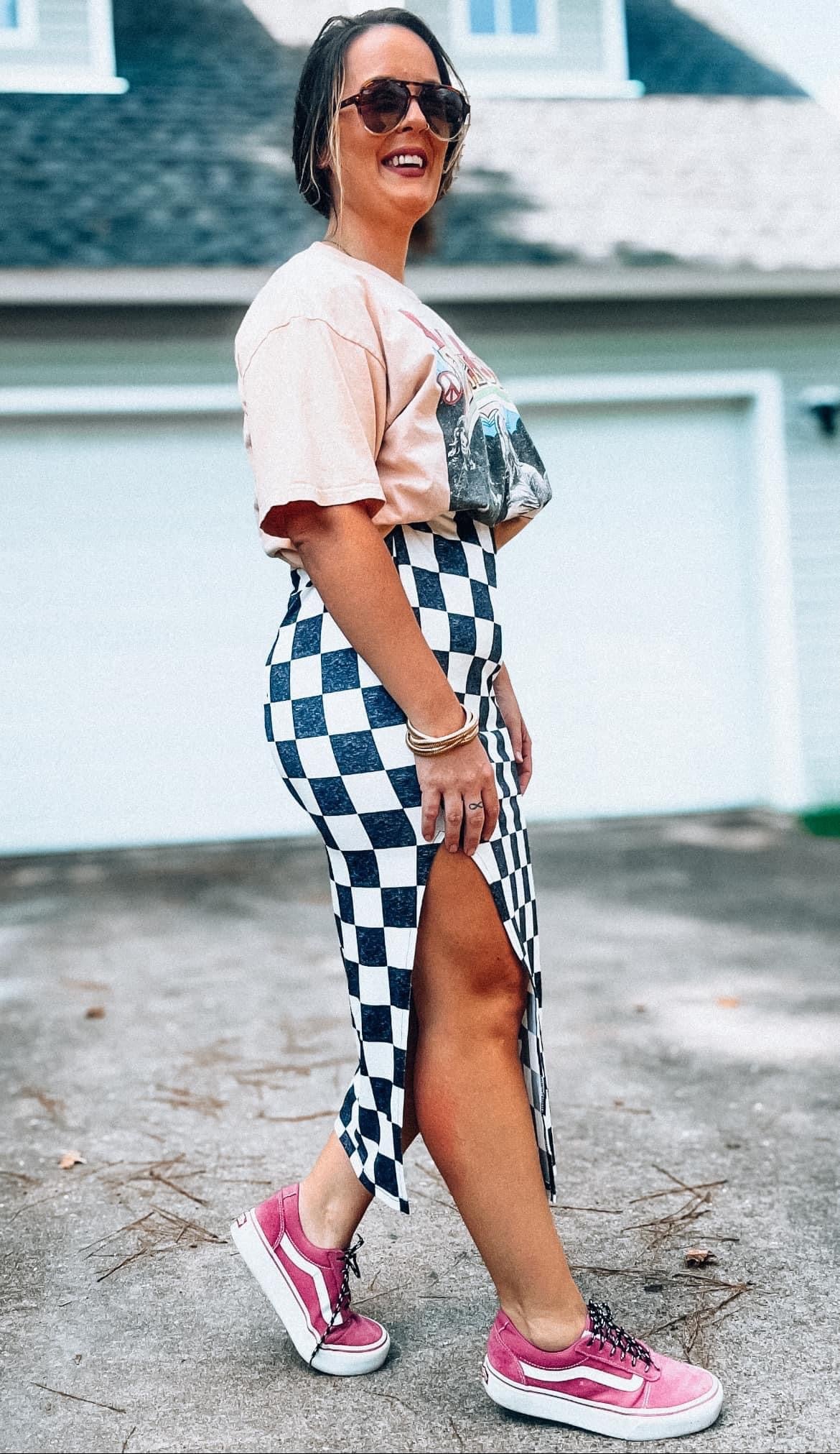 Checkered Skirt