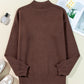 Boot Mock Neck Long Sleeve Sweater