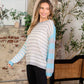 Sew In Love Full Size Striped Dropped Shoulder Sweater