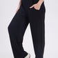 Basic Bae Elastic Waist Straight Leg Pants with Pockets