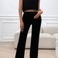 Devine Ribbed Round Neck Top and Pants Set