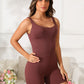 Scoop Neck Wide Strap Active Romper