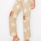 RISEN Full Size High Rise Star Printed Frayed Hem Jeans