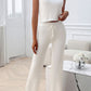 Devine Ribbed Round Neck Top and Pants Set