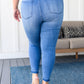 Amanda High Rise Pull on Release Hem Skinny Jeans