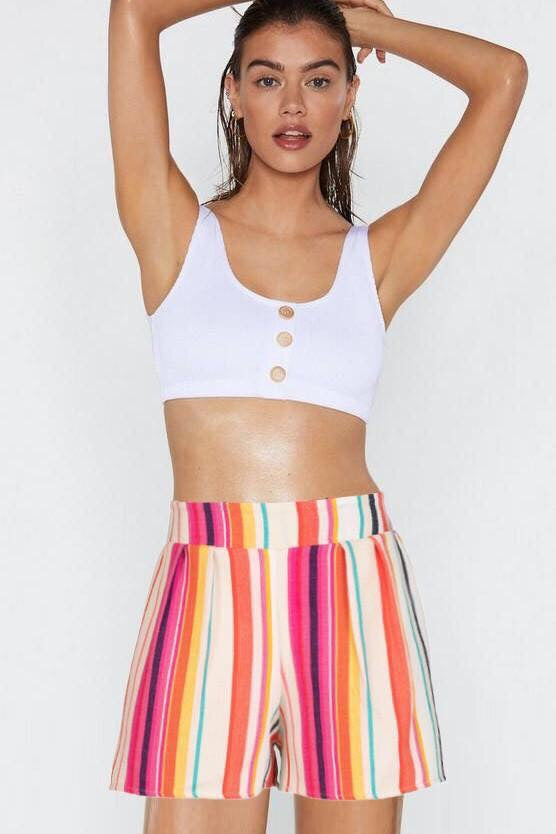 Multicolor Stripe Shorts